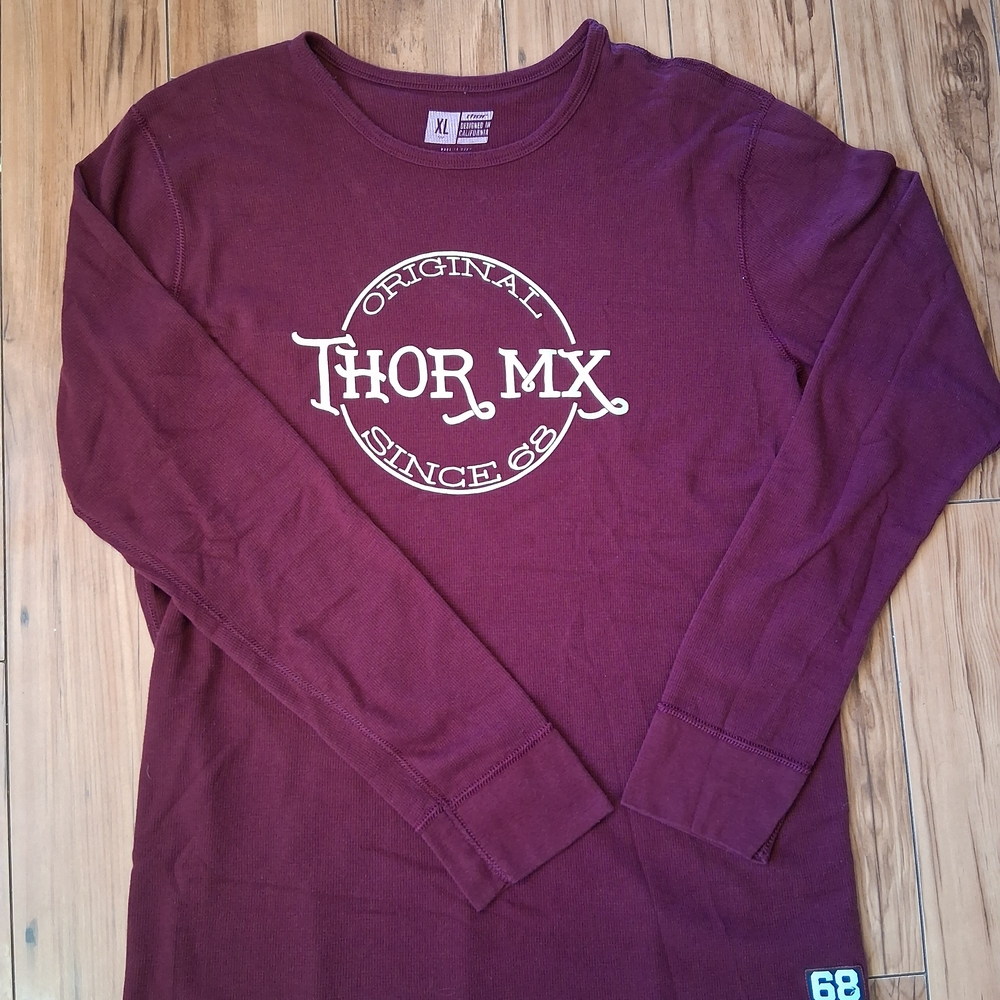 Thor Maroon Long Sleeve Tee